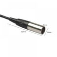 thumbnail image 2 of Audio Cable 3.5mm Male To Mini XLR 3 Pin Male Line Cord For SLR Camera 0.3m, 2 of 4