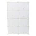 thumbnail image 4 of 7-Tier Portable 28 Pair Shoe Rack Organizer 14 Grids Tower Shelf Storage Cabinet Stand Expandable for Heels, Boots, Slippers, White, 4 of 6