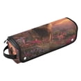 thumbnail image 2 of Hair Tool Organizer Bag with Heat Resistant Mat Removable Travel Storage Case for Hot Air Brushes Curling Irons Majestic Powerful Lion, 2 of 8