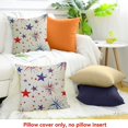 thumbnail image 4 of Creowell Party Supplies Stars Fireworks Paper Texture Throw Pillow Cover for Home Sofa Couch - Set of 1, Linen Material 18x18in, 4 of 5
