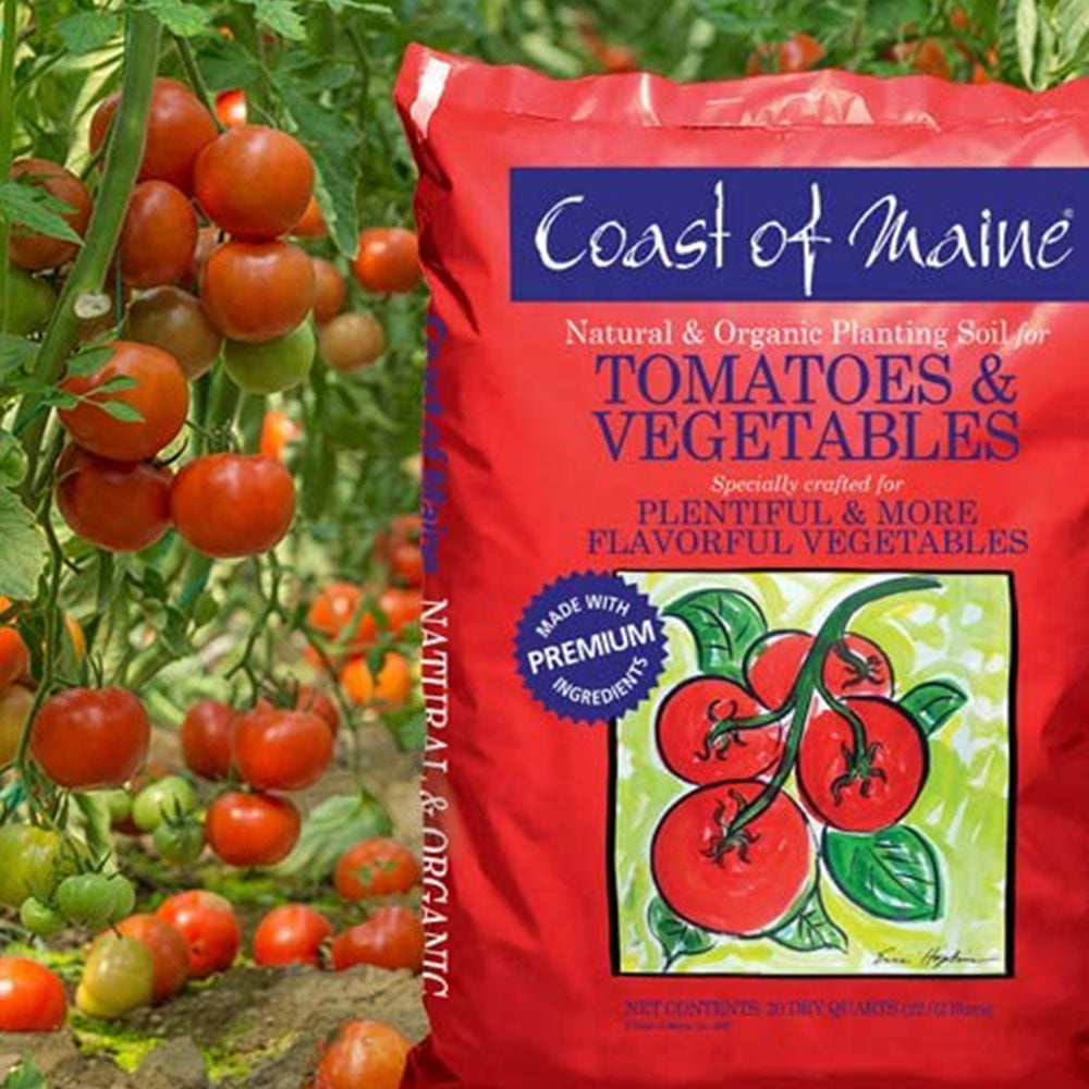 Coast of Maine OMRI Listed Tomato and Vegetable Planting Soil, 20 Quart Bag