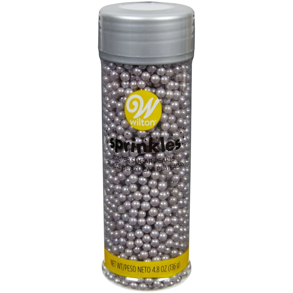 Wilton Silver Sugar Pearl Sprinkles, 4.8 oz.