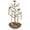 B-Metal Antique Greenish, variant on Jewelry Display Necklace Earring Organizer Holder Metal Birds Tree Stand with Tray Antique Bracelet Rings Rack Tower Decoration for Women Girl