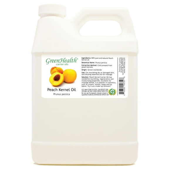 Peach Kernel Carrier Oil - 32 fl oz - White Plastic Jug w/ Cap