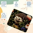 thumbnail image 3 of Hedgehog Gaming Mousepad Mouse Mat Desk Mat - Square, 8.3x9.8 Inch, Non-Slip Rubber Bottom, Printed, Suitable for Office and Gaming, 3 of 6