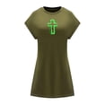 thumbnail image 1 of Vestido De Verano Para Mujer, Vestido De Verano Hasta La Rodilla, Vestido De Línea A Para Viajes, Playa, Compras, XXL, 1 of 7