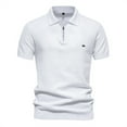 thumbnail image 2 of Wavsuf Mens Shirts Turndown Summer White Shirts Size S, 2 of 9
