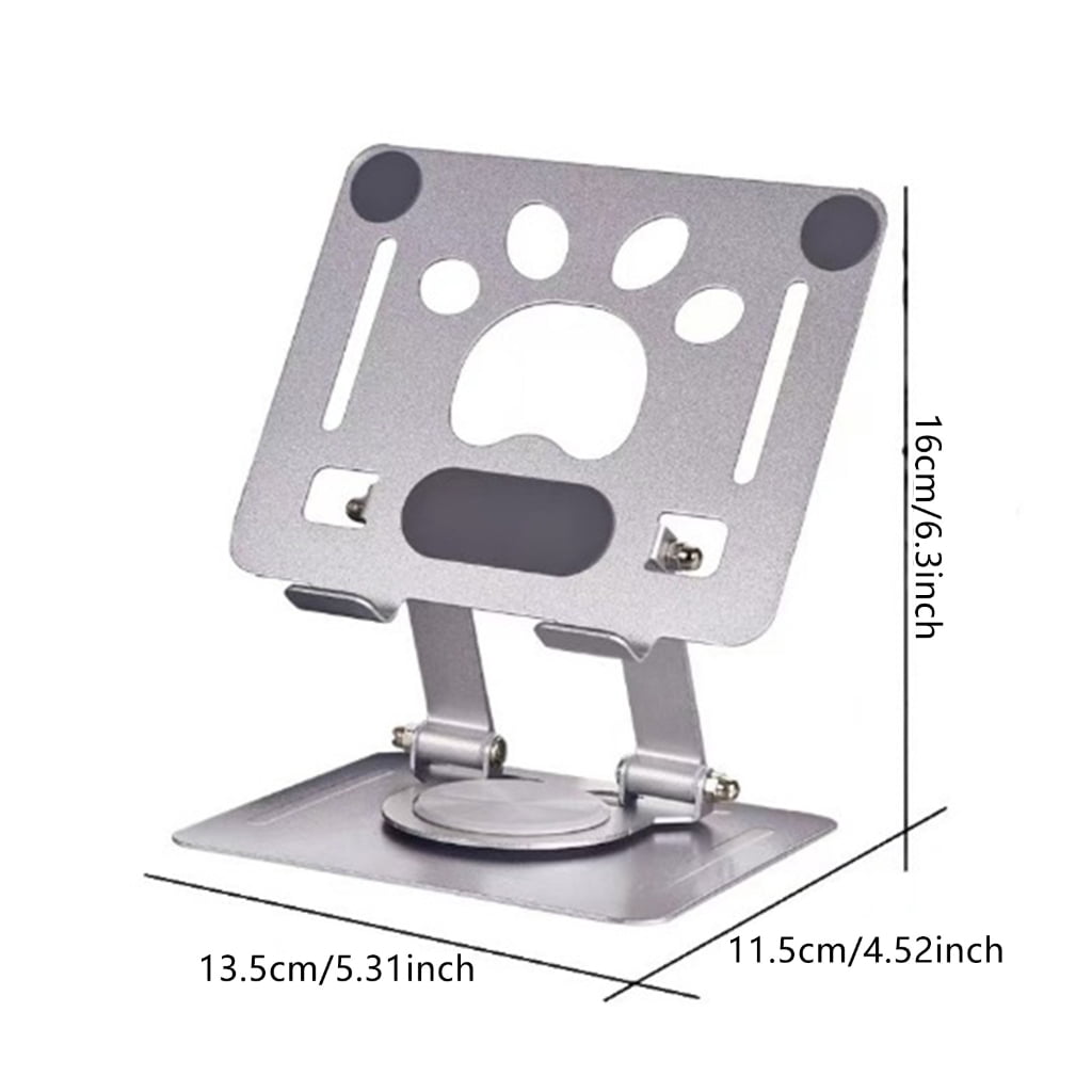WINDLAND Adjustable Laptop Stand for Desk Metal Foldable Laptop Risers Portable Laptop Holder Mount Cooling Computer Notebook
