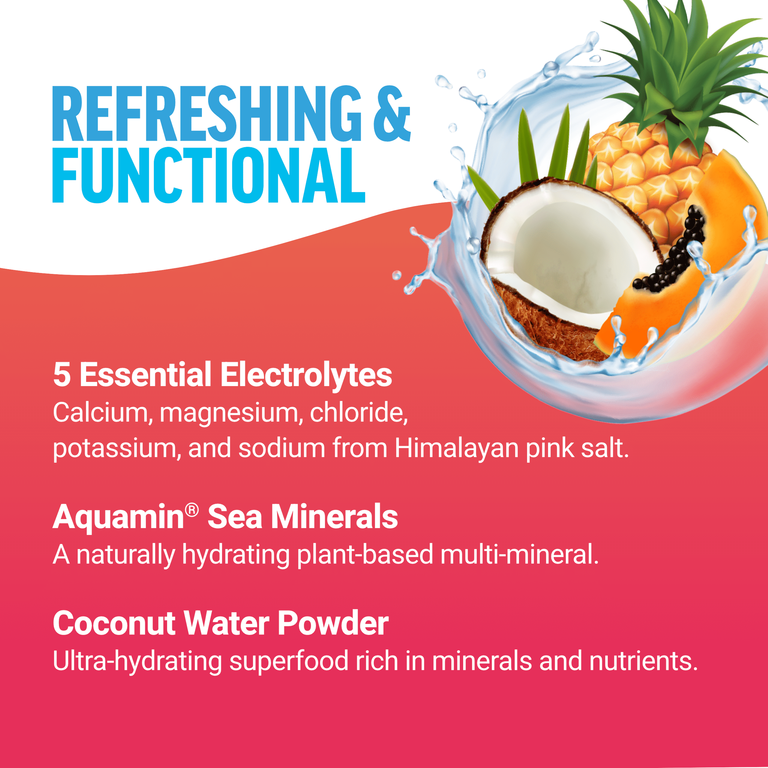 Force Factor Liquid Labs Electrolyte Powder, Hydration Powder with 5 Electrolytes, Vitamins, Minerals & Antioxidants, Tropical Fruit, 20 Stick Packs