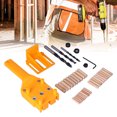 thumbnail image 1 of Kit De Plantilla Para Pasadores De Mano, Plantillas Para Pasadores De Madera Rápidas ABS, Taladro Ajustable De 6, 8 Y 10mm Para Carpintería, 1 of 7