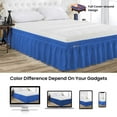 thumbnail image 4 of SGI Bedding 12 Inch Wrap Around Bed Skirt | Microfiber Bed Skirt | Fade Resistant, Wrinkle Free, Anti-static, Decorative, Extra Storage Space, Clutter-Free | Olympic Queen, Egyptian Blue, 4 of 8