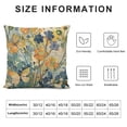 thumbnail image 5 of HENGT Painted Flowers Pillow Covers Floral Art Decorative Pillow Cases Outdoor Rustic Couch Cushions Cover Throw Pillow Covers for Sofa Bed Furniture-Butterfly Dragonfly, 5 of 5