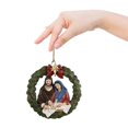 thumbnail image 2 of Colgante acrílico de doble cara La Vida Bella para espejo retrovisor coche decoración árbol de Navidad 8*8cm 3mm, 2 of 4