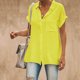 thumbnail image 2 of Gibobby Blusas Casual blusa de mujer blusas camisa（Amarillo， L), 2 of 5
