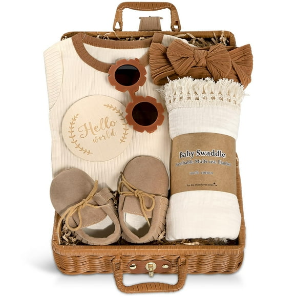 Cesta de regalo IaoVueby con gafas de sol envolventes para bebés y niñas