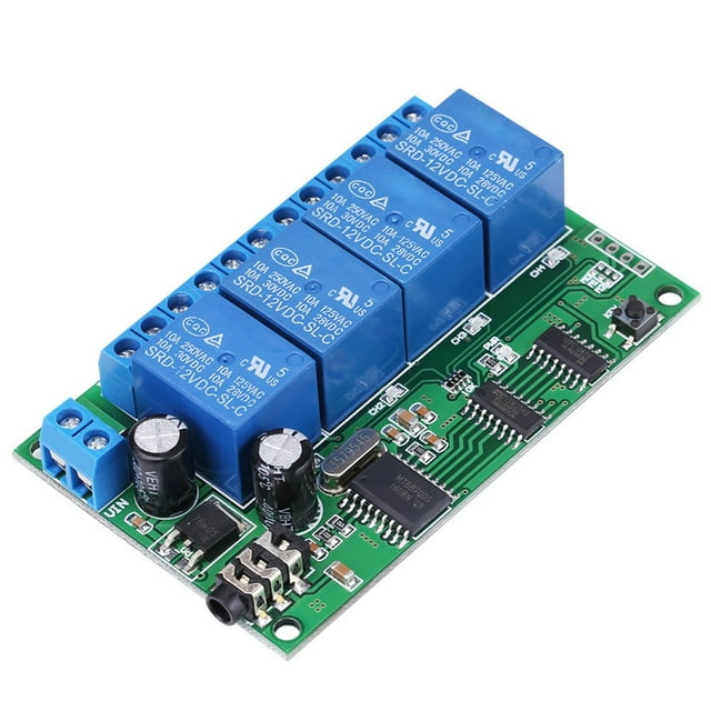 DTMF Tone Signal Decoder Relay Relay Inter-Locking Latch 4 Channel DTMF For Electronics Conversion Circuit Industry Control Circuit