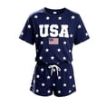 thumbnail image 3 of Tiijoy Summer Girls Fourth of July Outfits Casual Short Sleeve Top Shorts Set, Sizes 2-14, 3 of 3