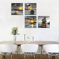 thumbnail image 4 of Black and White Gold Wall Decor Sea Sunset Beach Wall Art Seascape Zen Painting Sunrise Wall Picture Ocean Canvas Print for Living Room Bedroom Bathroom Home Wall Decoration Framed Wall Art, 4 of 6