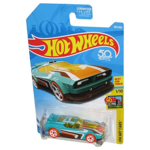 Hot Wheels HW Art 1/10 (2017) Teal Blue Fast Fish Toy Car 301/365