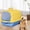 yellow, variant on Fully Enclosed Portable Cat Litter Box – Large Space With Front Entry, Litter Filter Pedal & Easy-Clean Odor-Control Covered Design