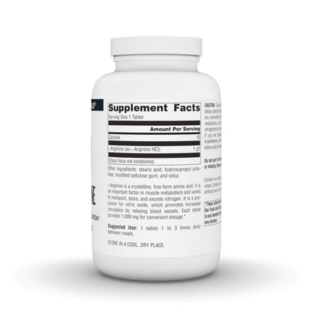 Source Naturals Free Form L-Arginine 1,000 mg 200 Tabs