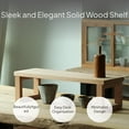 thumbnail image 3 of Tnarru Walnut Wood Desktop Organizer Rack
Minimalist Display Shelf Beech 35x16x14cm, 3 of 6
