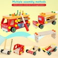 thumbnail image 5 of Kids Tool Set for Boys, Wooden Toddler Tool Bench Montessori Toys for 2+Year Old, 62 Pcs Construction Educational Pretend Play for Age 2-5 Birthday Gift, 5 of 9