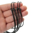 thumbnail image 5 of 10 Pack Leathers Cords Black Cords Jewelry Findings Necklace Making Materials with Sliding Knots Jewelry Making Supplies, 5 of 8