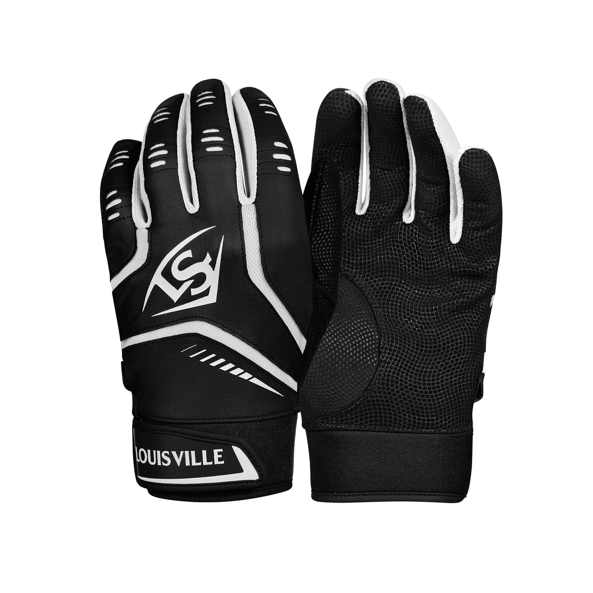 Louisville Slugger Omaha Youth Batting Gloves, Black