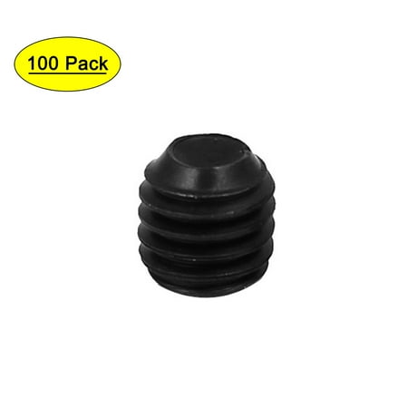 

DIN916 M5x5mm Metal Grade 10.9 Hex Socket Set Screw Bolt Fastener Black 100pcs