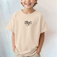 thumbnail image 5 of Ymyiu Tshirt Kids Toddler Boys Girls Shirts Colorful Letter T-Shirt Kids Funny Summer Tees Tops 1T 2T,(Beige 1-2 Years), 5 of 9