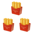 thumbnail image 1 of 6 Piezas Papas Fritas French Strip Long Silicona Molde Bricolaje Bandeja Paleta para El () Rojo, 1 of 5