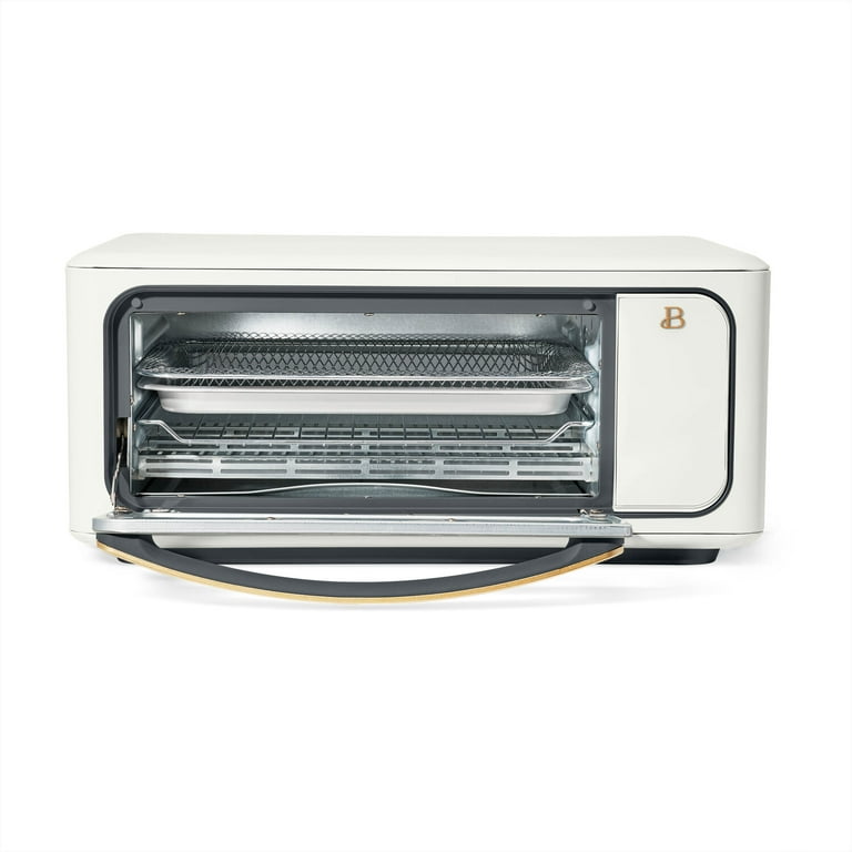 Beautiful Infrared Air Fry Toaster Oven, 9-Slice, 1800 W, White Icing by  Drew Barrymore - Walmart.com in 2023