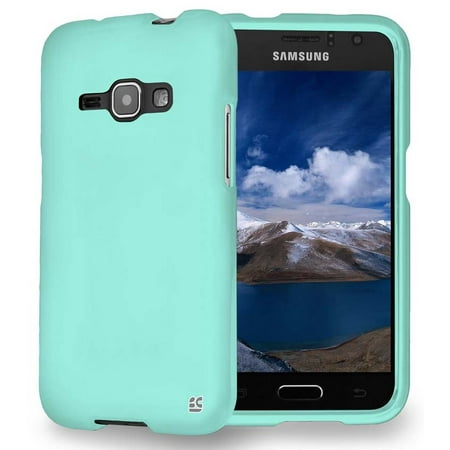MINT RUBBERIZED HARD PROTECTOR CASE COVER FOR SAMSUNG GALAXY J1 (2016) SM-J120A