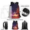 thumbnail image 6 of Uourmeti Personalized Backpack for Travel Daily Use, 17 Inch Not Easy To Fade School Backpack, Salamander Pattern, 6 of 6