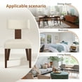 thumbnail image 6 of Dycanpo Dining Chairs Set of 4,Upholstered Mid Century Modern Round Dining Room Chairs for Living Room,Yellow-Linen, 6 of 8
