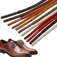 thumbnail image 2 of Lacets Ronds Solides en Coton Ciré Lacets en Polyester Durables Lacets de Chaussures Oxford Lacets de Bottes Lacets en Cuir Imperméables 11 Couleurs 9 Rouge Brun 90cm, 2 of 6