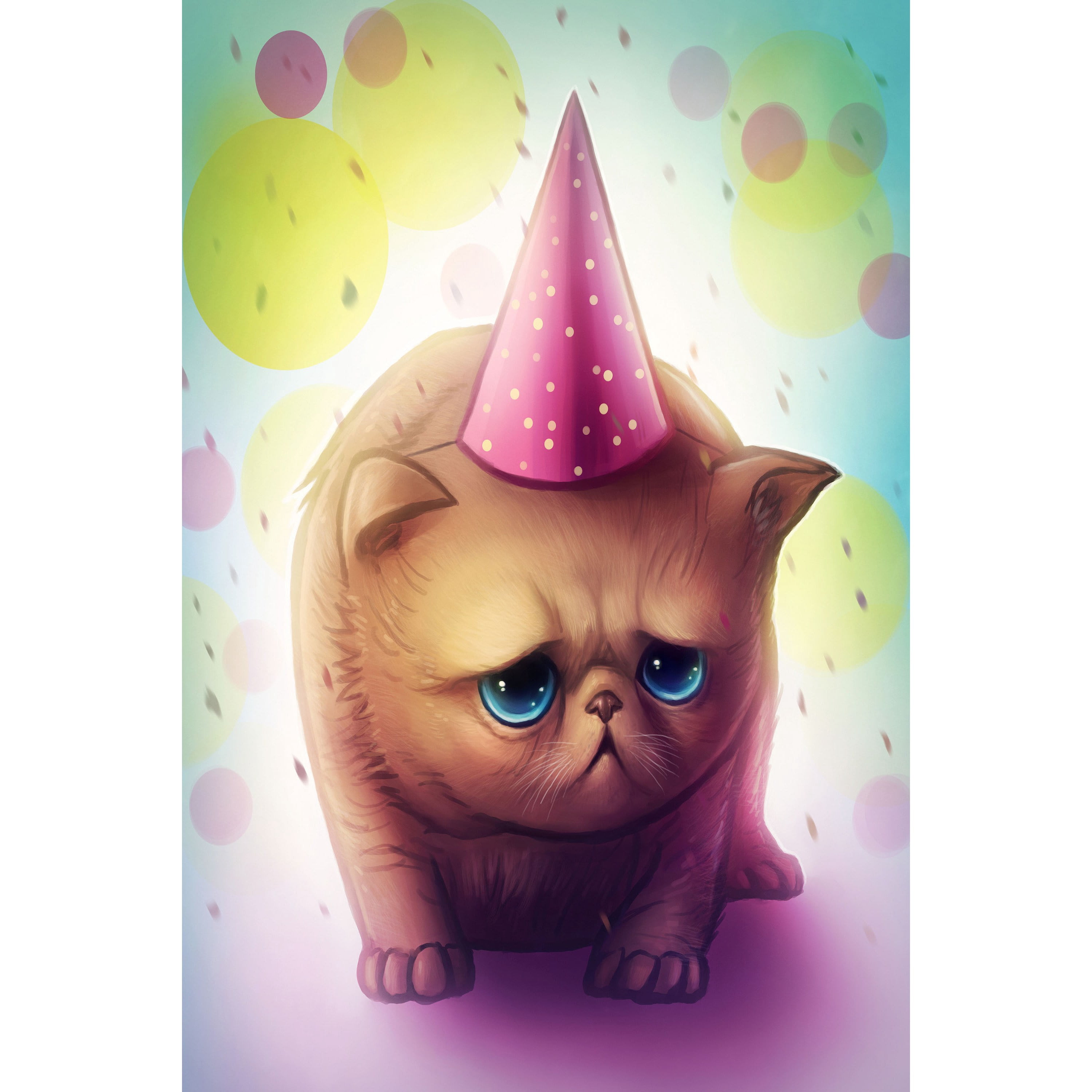 Marmont Hill "Happy Birthday" Painting Print on Canvas