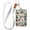 Christmas Gift Box Pattern, variant on PU Leather Badge Holder ID Badge Holder with Lanyard for Cards & Credentials Candy Canes Pattern