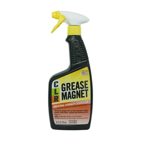 CLR Grease Magnet, Industrial Strength Degreaser, 26 Oz Spray Bottle