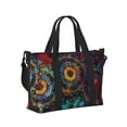 thumbnail image 2 of Zufioo Mandala Colorful Pattern Hand-held Travel Bag, Waterproof Adjustable Shoulder Strap Crossbody Duffel Bag, Suitable for Work, Short trips, Sports, 2 of 8