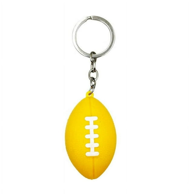Rugby Keychain Mini Keychain Pendant Simulation Realistic Rugby Decor Decorative Anti-fall Ornamental Rugby Key Ring Pendant Outdoor Supply