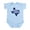 Sky Blue, variant on CafePress - Made In Austin Infant Bodysuit - Baby Light Bodysuit, Size Newborn - 24 Months