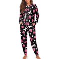 thumbnail image 4 of DISNIMO Pajama Set for Women Breast Awareness Heart Print Soft Long Sleeve Lounge Sets 2 Piece Pjs Sets Casual Comfy Nightwear with Pocket Round Neck Sleepwear, M, 4 of 7