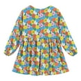 thumbnail image 4 of Esaierr Kids Baby Printed Dress Dresses for Girls,Toddler Spring Fall Flower Dress Girls Long Sleeve Cute Floral Dresses Casual A-Line Round Neck Princess Dress,Sizes 1-7T, 4 of 9