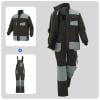 thumbnail image 1 of RKSTN Overalls pour Hommes Combinaison de Travail Grande Taille 2 Pcs Crago Sans Manches Overalls Veste à Col à Manches Longues pour Protection du Travail Résistante à l'Usure Uniforme de Sécurité Industrielle avec Poches, 1 of 5