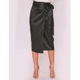 thumbnail image 2 of Falda cruzada satinada AMAD negro M AMAD FW22-F11, 2 of 5