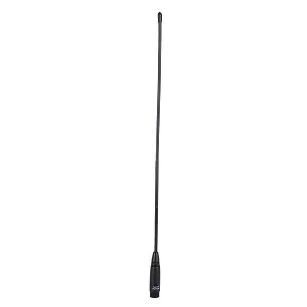 Antena portátil flexible de doble banda de 38 cm con conector SMA macho de 144/430 MHz para walkie-talkie.