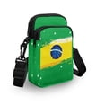 thumbnail image 3 of HELLHERO Brazilian Flag Design Sling Bag with 2 Layers for Outdoor Daily Use, 3 of 7