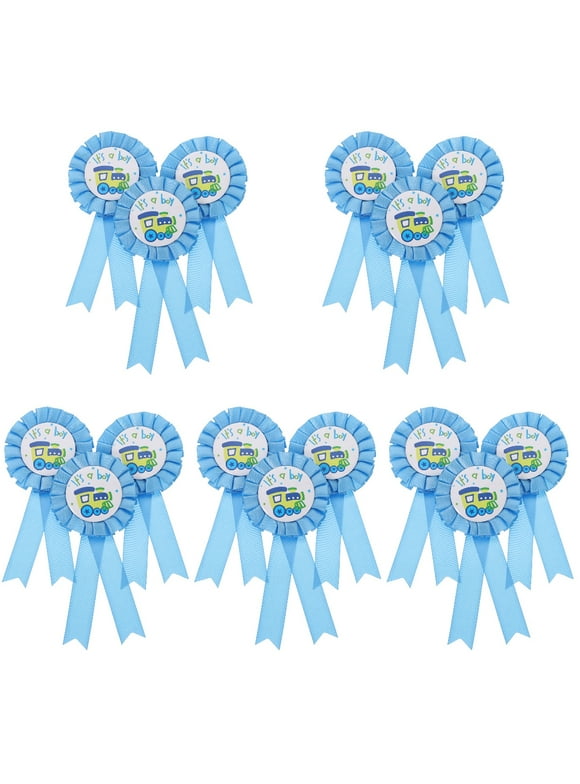 50 Pcs Baby Shower Badge Gifts for Guests Newborn Boy Poppa Party Supply Clothes Dad
